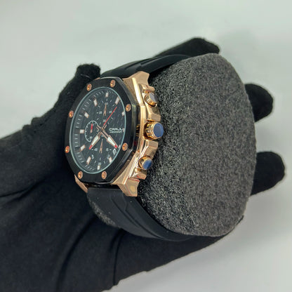 Reloj CRRJU Black Cronógrafo Original