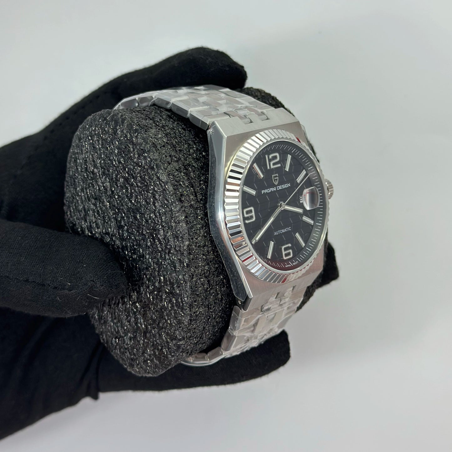 Reloj Automático PAGANI DESIGN Inspiración Land-Dweller Plata Black (PDYS027)
