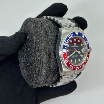 Reloj Automático PAGANI DESIGN GMT MASTER II Jubilee Pepsi (PD1662)