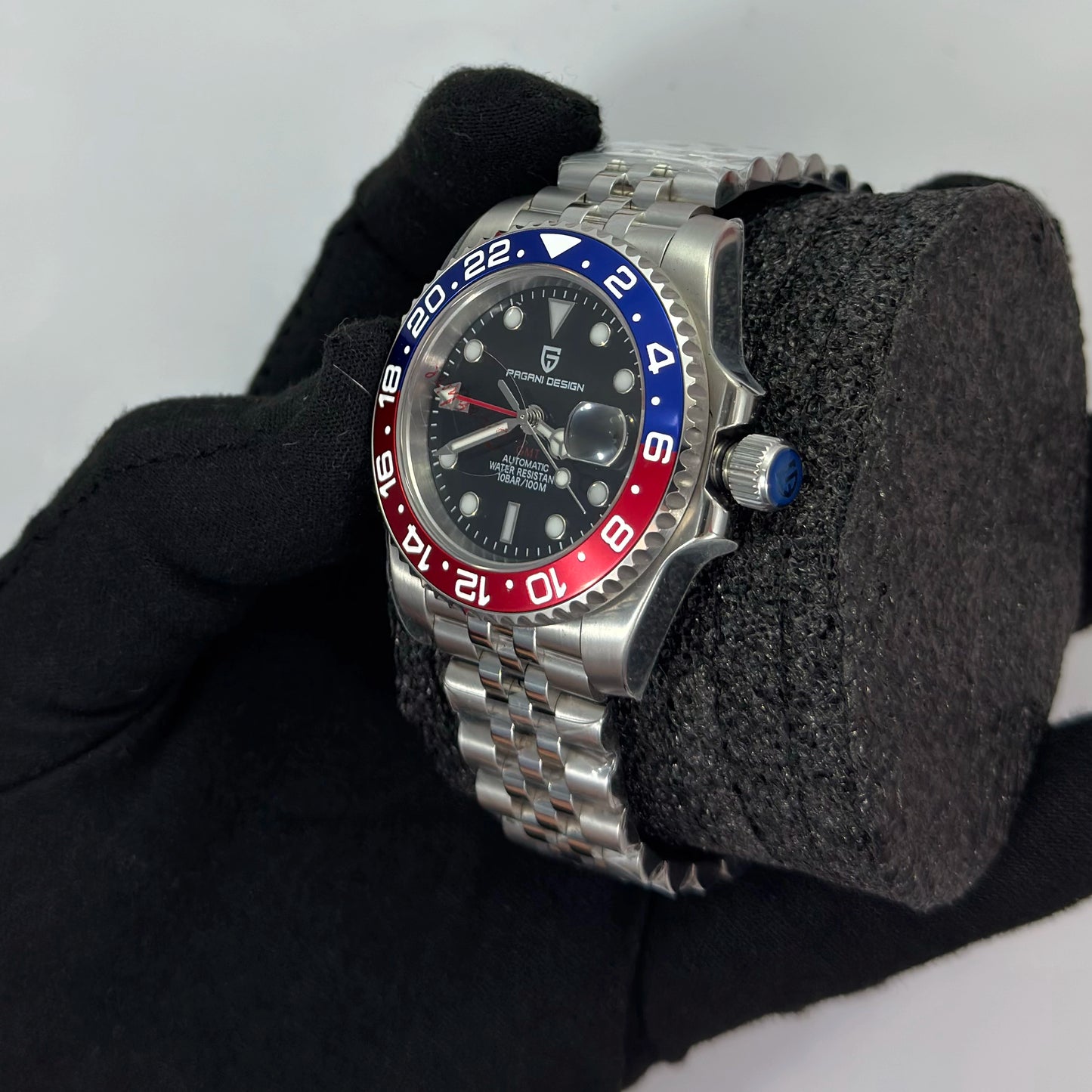 Reloj Automático PAGANI DESIGN GMT MASTER II Jubilee Pepsi (PD1662)