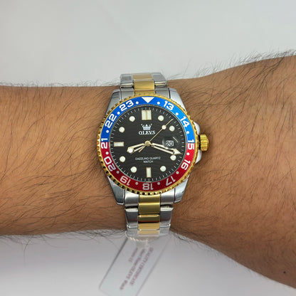 Reloj OLEVS Pepsi Bicolor Original