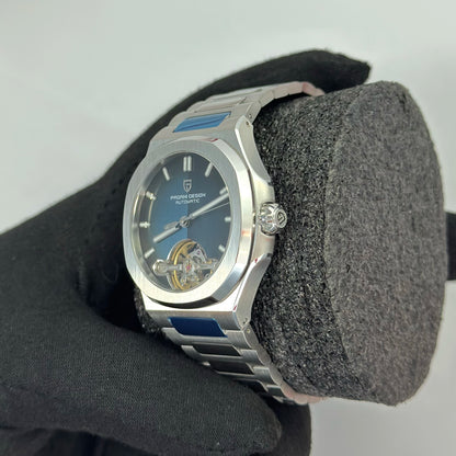 Reloj Automático PAGANI DESIGN Open Heart Blue (PDYS025)