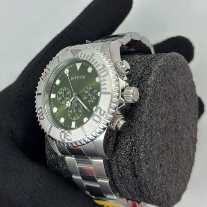 Reloj INVICTA Pro Driver Silver Green 200Metros 47mm
