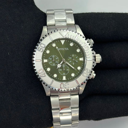 Reloj INVICTA Pro Driver Silver Green 200Metros 47mm