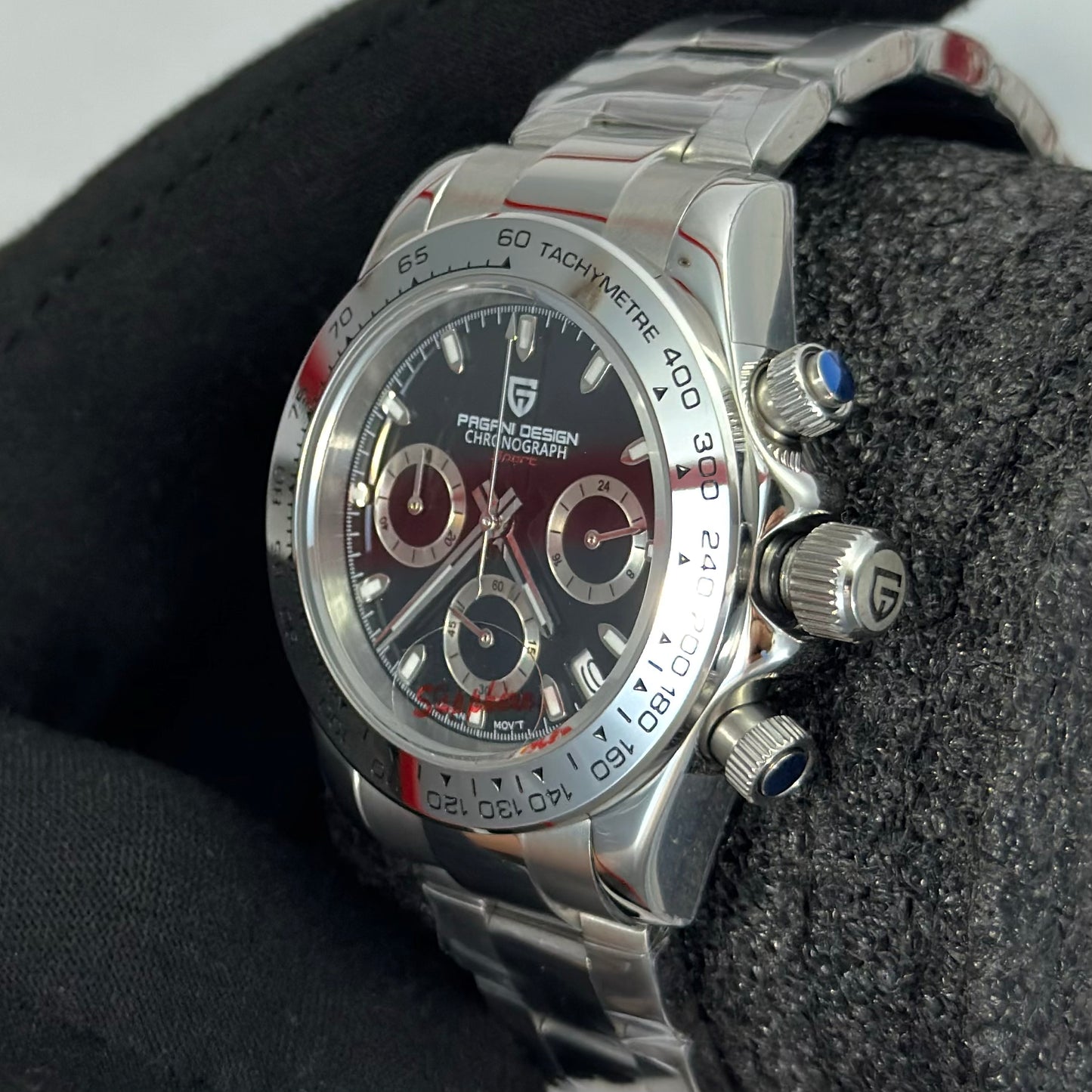 Reloj PAGANI DESIGN Daytona Panda Silver (PD1727)