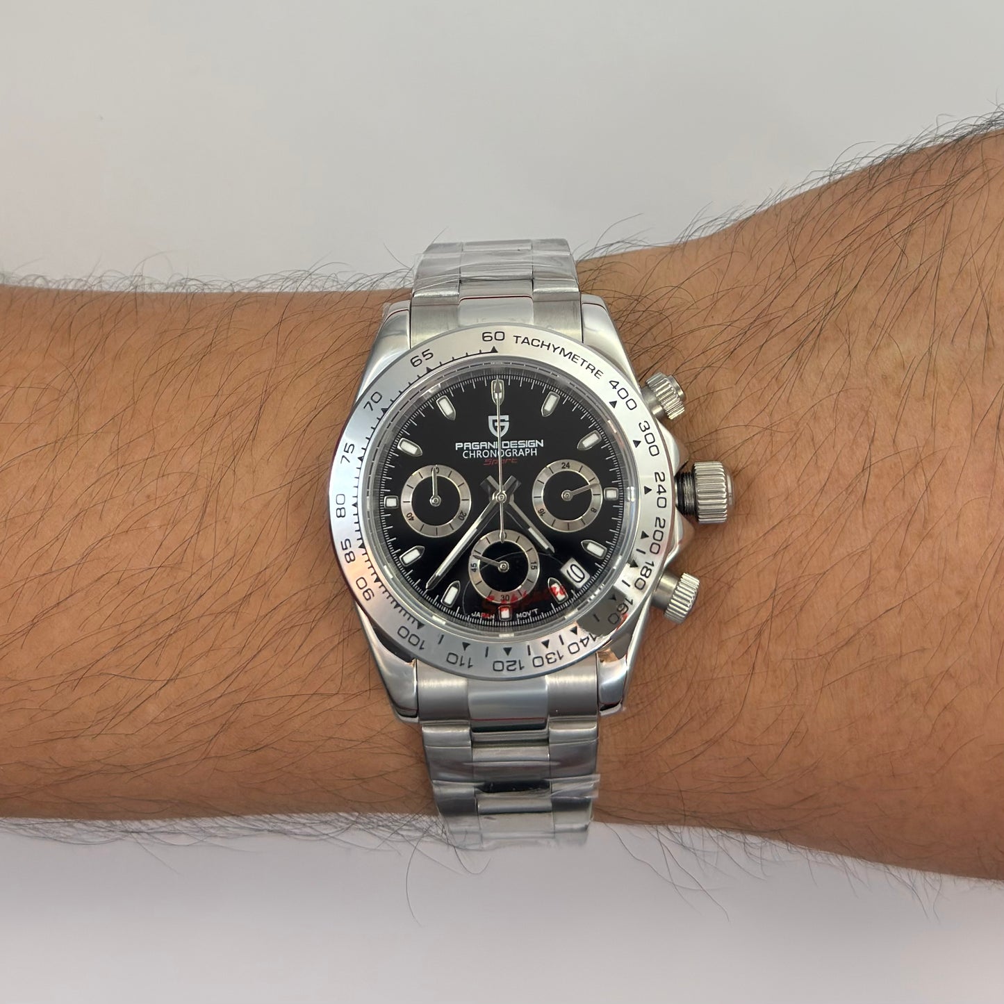 Reloj PAGANI DESIGN Daytona Panda Silver (PD1727)