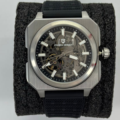 Reloj Automático PAGANI DESIGN Skeleton Black (PD1791)