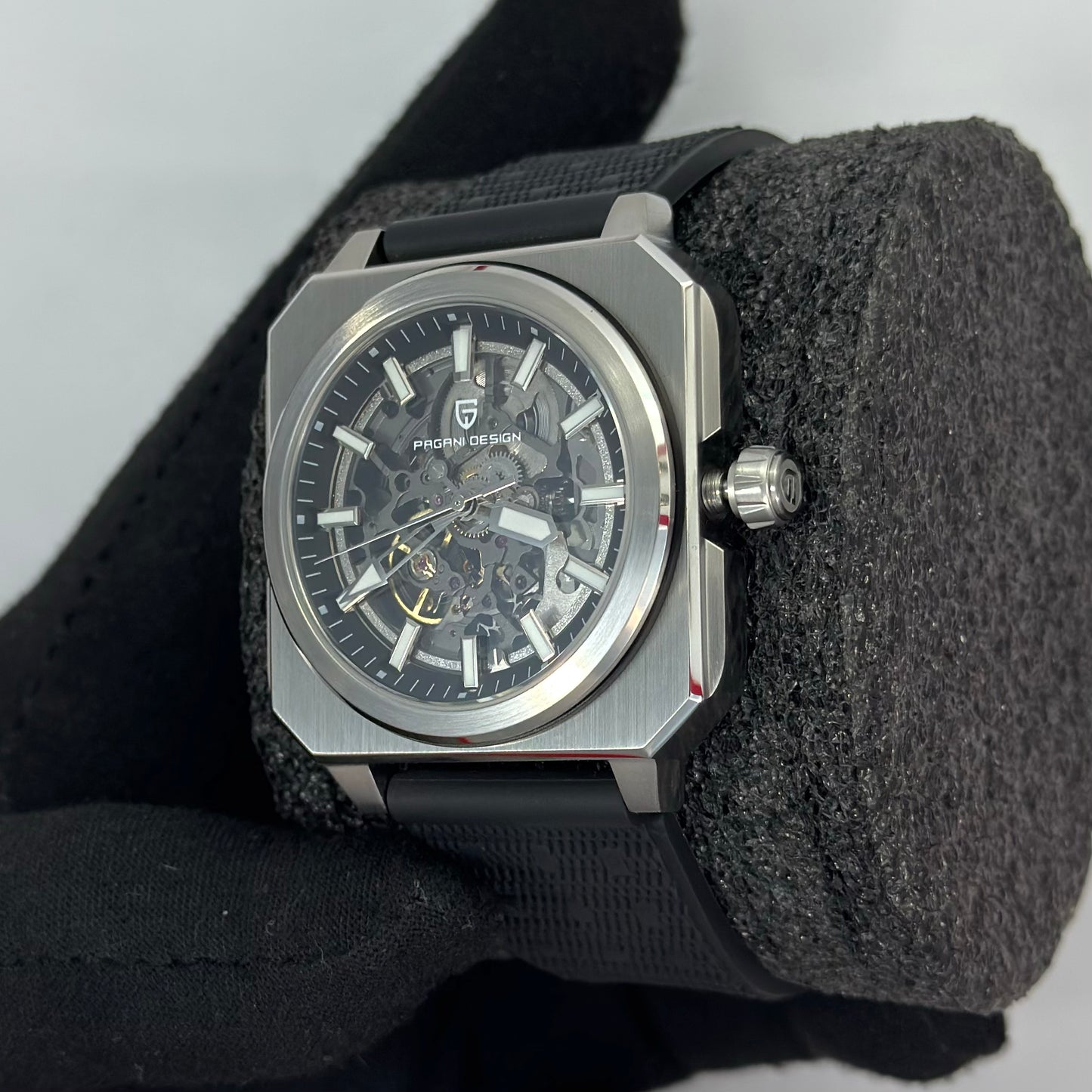 Reloj Automático PAGANI DESIGN Skeleton Black (PD1791)
