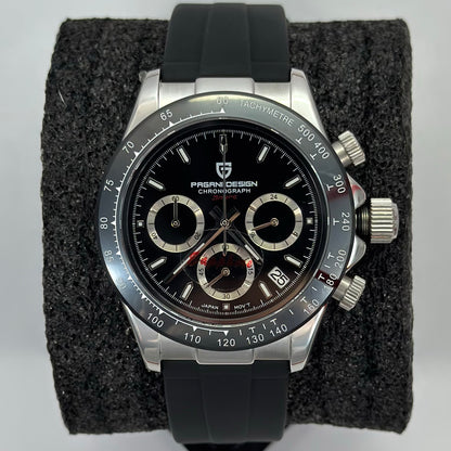 Reloj PAGANI DESIGN Daytona Silver Black (PD1644)