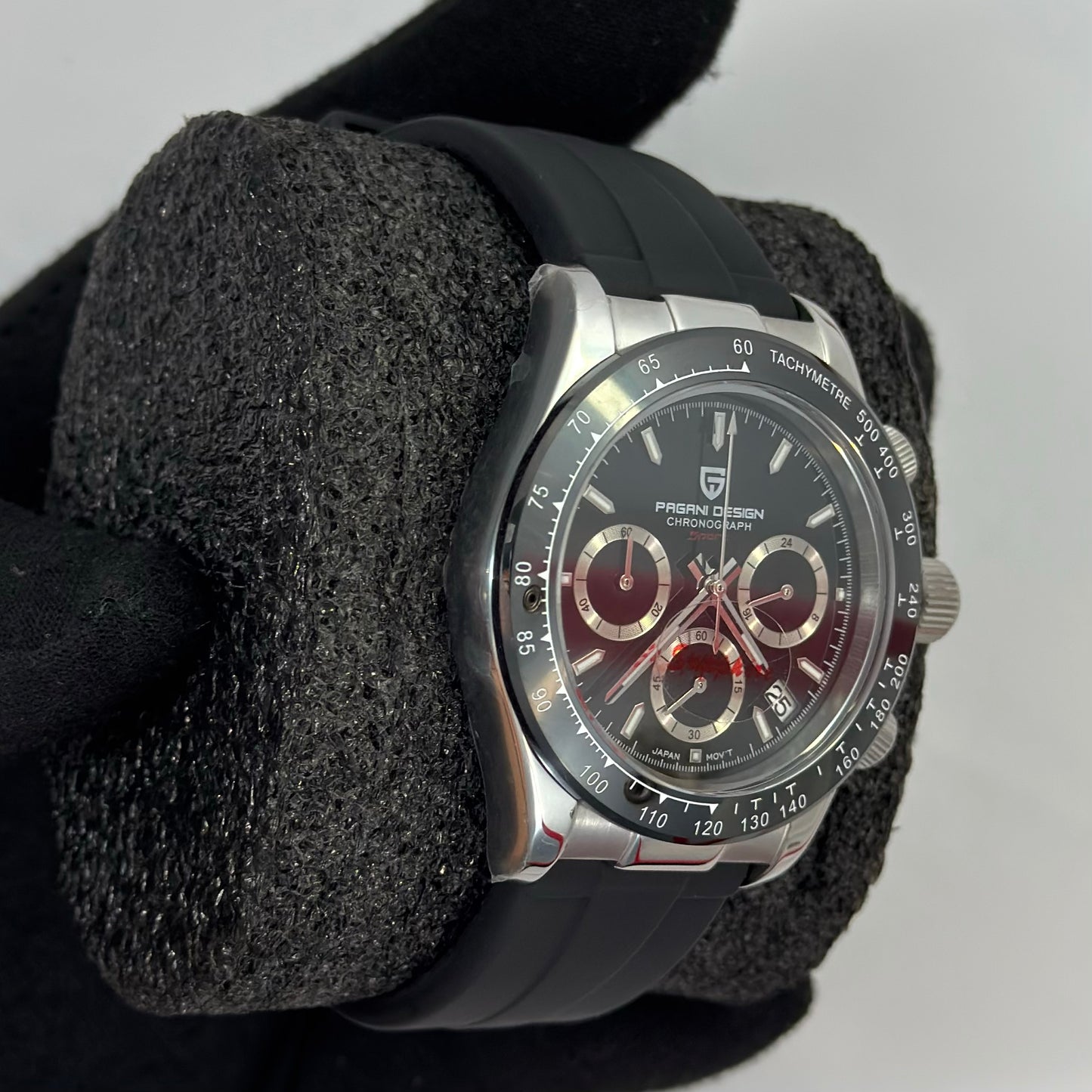Reloj PAGANI DESIGN Daytona Silver Black (PD1644)