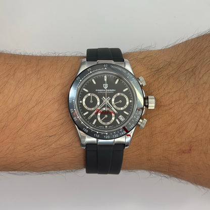 Reloj PAGANI DESIGN Daytona Silver Black (PD1644)