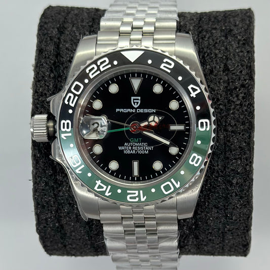 Reloj Automático PAGANI DESIGN GMT MASTER II Jubilee Sprite (PD1662)