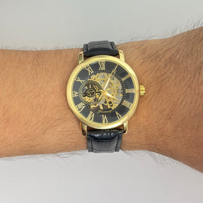 Reloj FORSINING Mecánico Skeleton Cuero