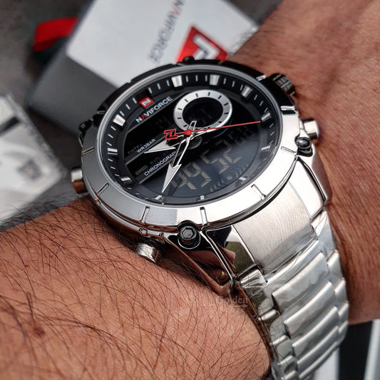 Reloj NAVIFORCE Silver Militar Original