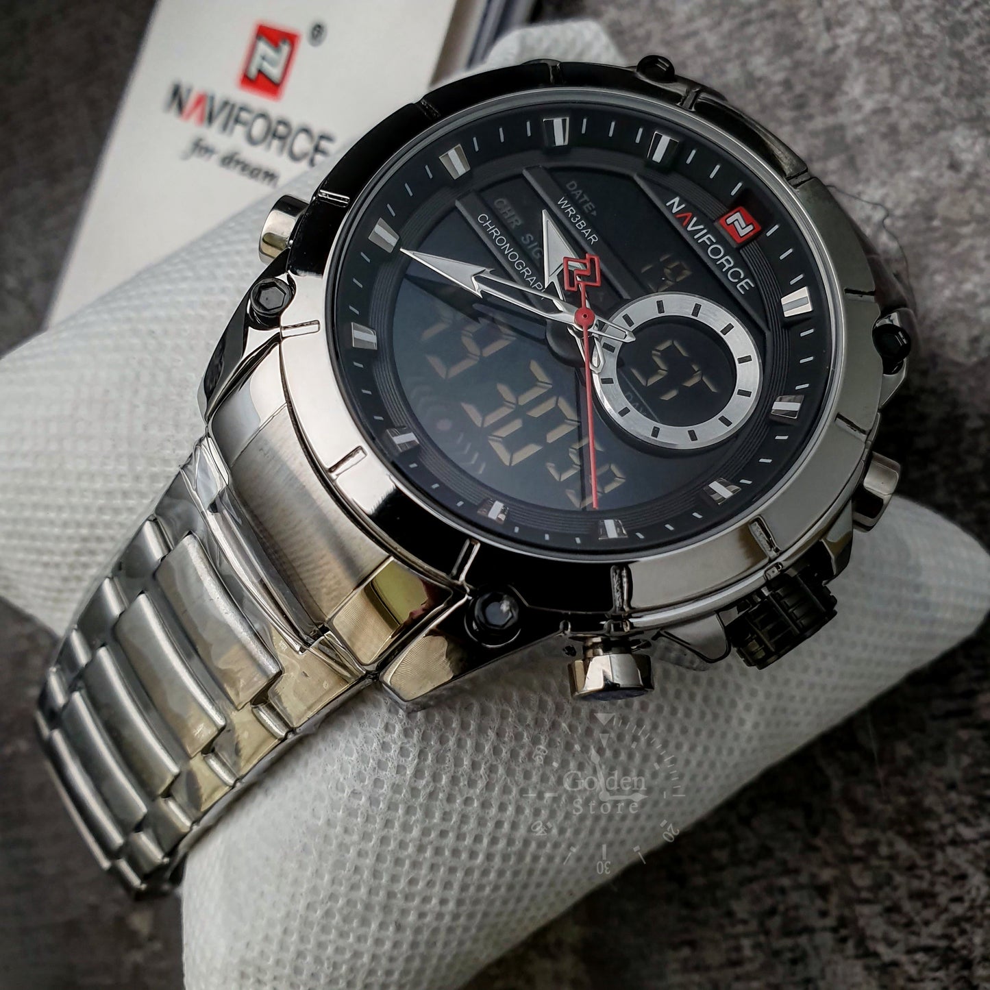Reloj NAVIFORCE Silver Militar Original