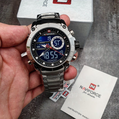 Reloj NAVIFORCE Silver Militar Original