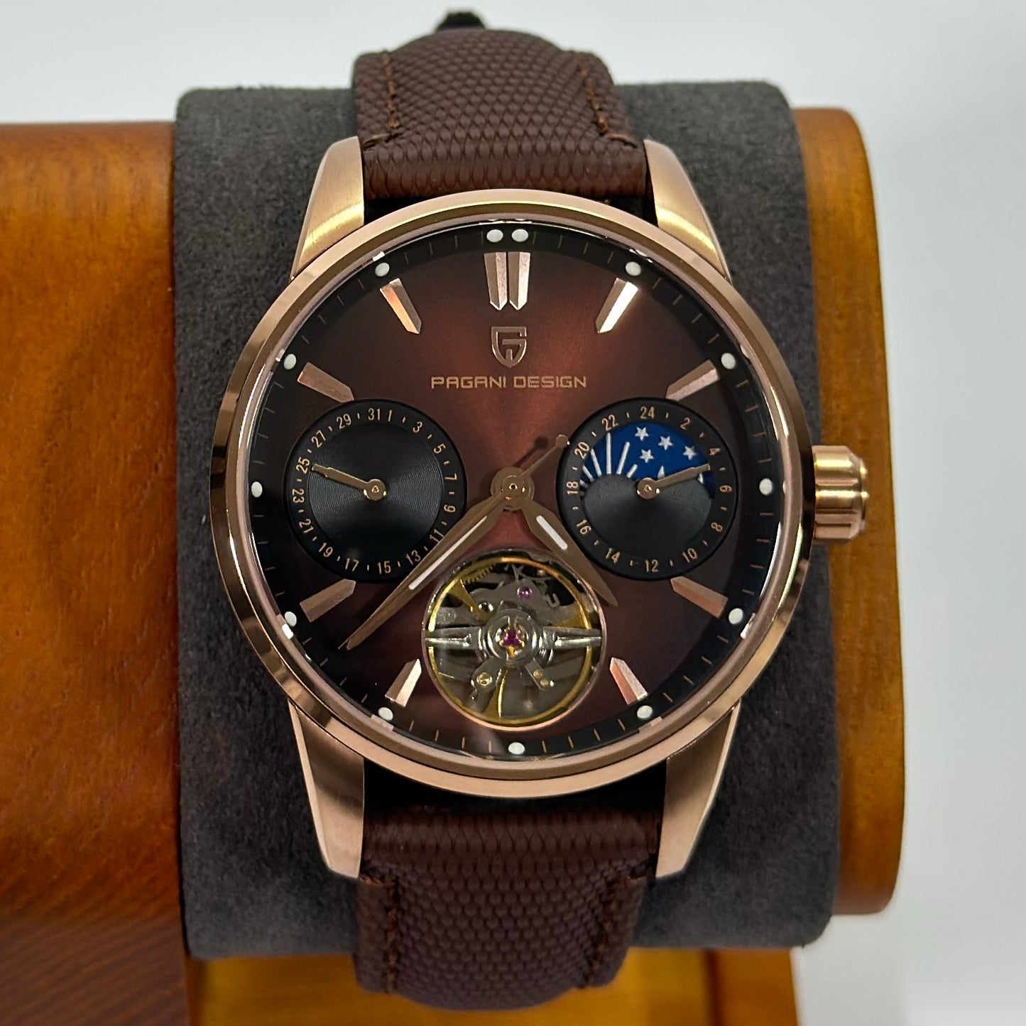 Reloj Automático PAGANI DESIGN Imperial Aurora Rose Brown (PDYS021)