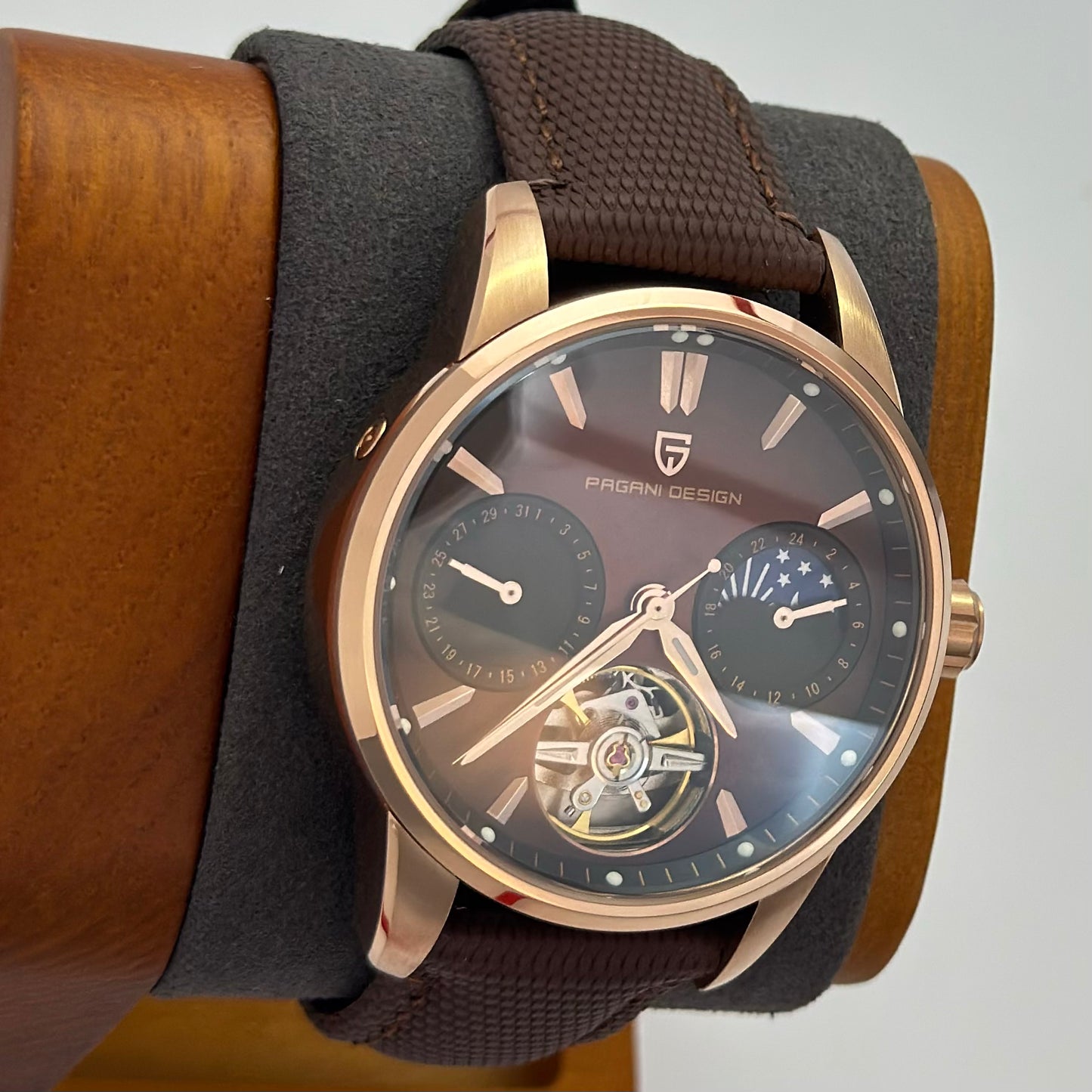 Reloj Automático PAGANI DESIGN Imperial Aurora Rose Brown (PDYS021)