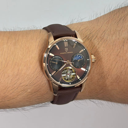 Reloj Automático PAGANI DESIGN Imperial Aurora Rose Brown (PDYS021)