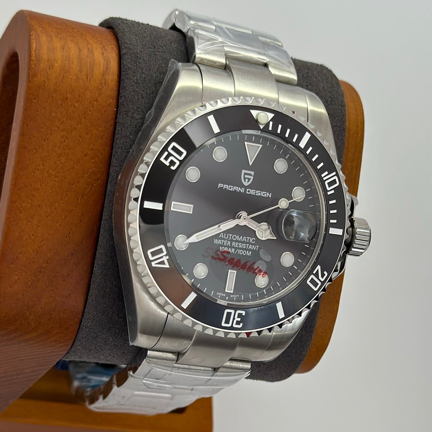 Reloj Automático PAGANI DESIGN Submariner Black 43mm (PD1639)