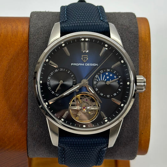 Reloj Automático PAGANI DESIGN Imperial Aurora Silver Blue (PDYS021)