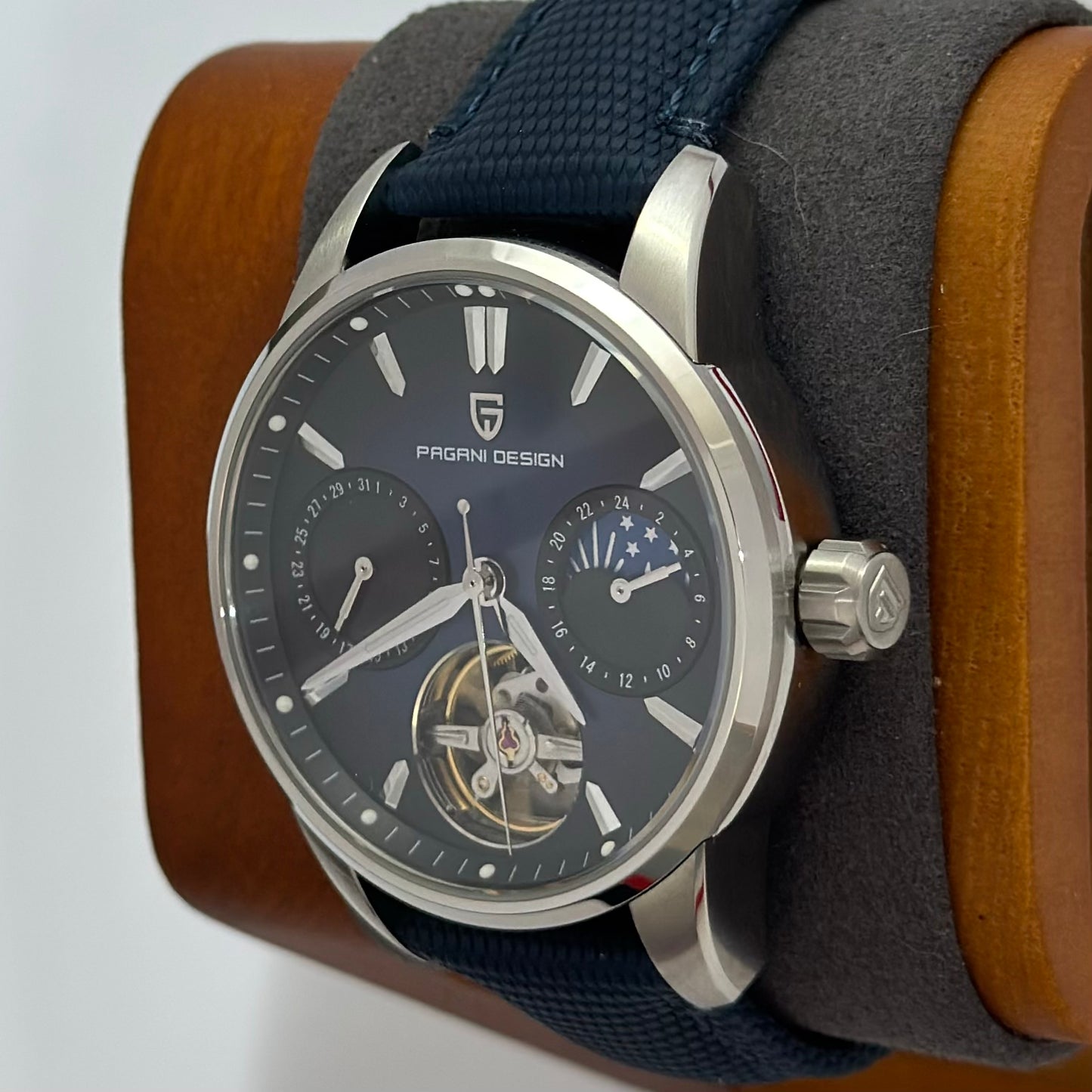 Reloj Automático PAGANI DESIGN Imperial Aurora Silver Blue (PDYS021)