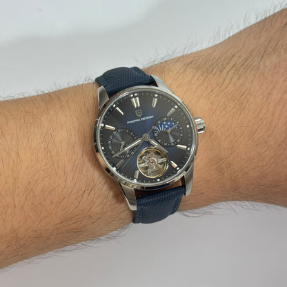 Reloj Automático PAGANI DESIGN Imperial Aurora Silver Blue (PDYS021)