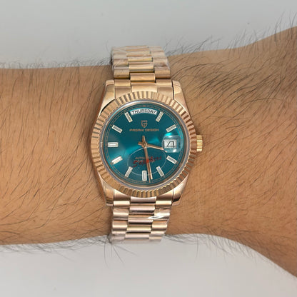 Reloj Automático PAGANI DESIGN Day-Date President Ice Blue (PD1752)