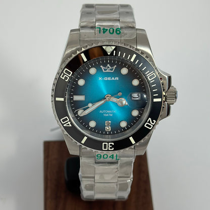 Reloj Automático X-GEAR Submariner 100metros Deep Blue