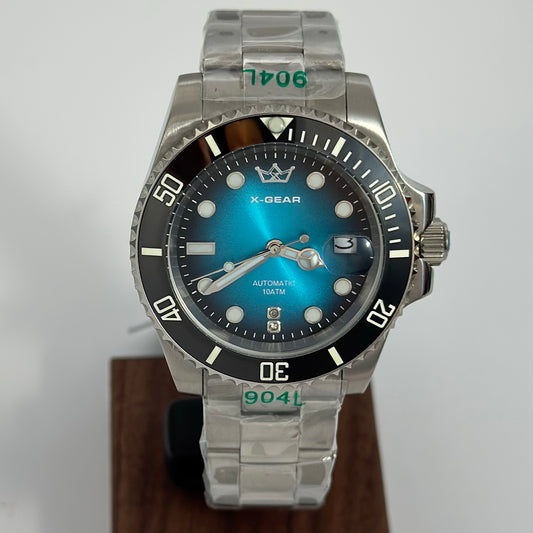 Reloj Automático X-GEAR Submariner 100metros Deep Blue