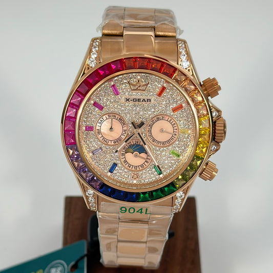 Reloj Automático X-GEAR Rainbow Business Rose