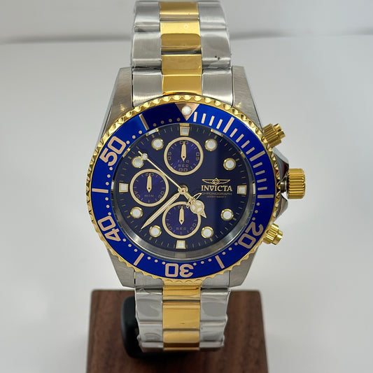 Reloj INVICTA Pro Driver Submariner GoldBlue 200 Metros 43mm (1768)