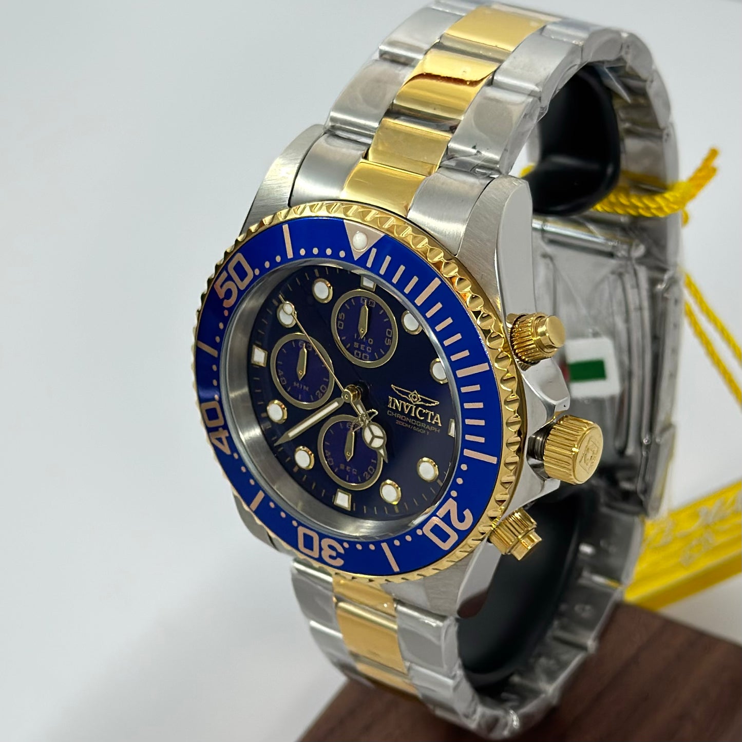 Reloj INVICTA Pro Driver Submariner GoldBlue 200 Metros 43mm (1768)