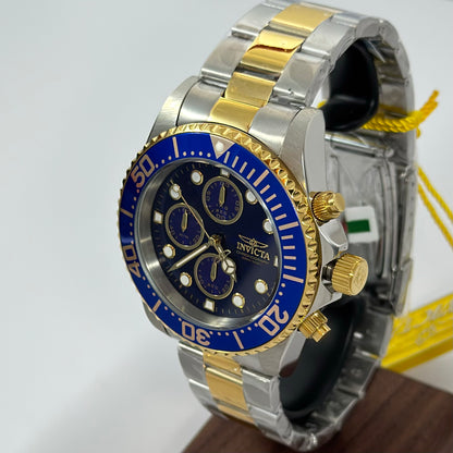 Reloj INVICTA Pro Driver Submariner GoldBlue 200 Metros 43mm (1768)