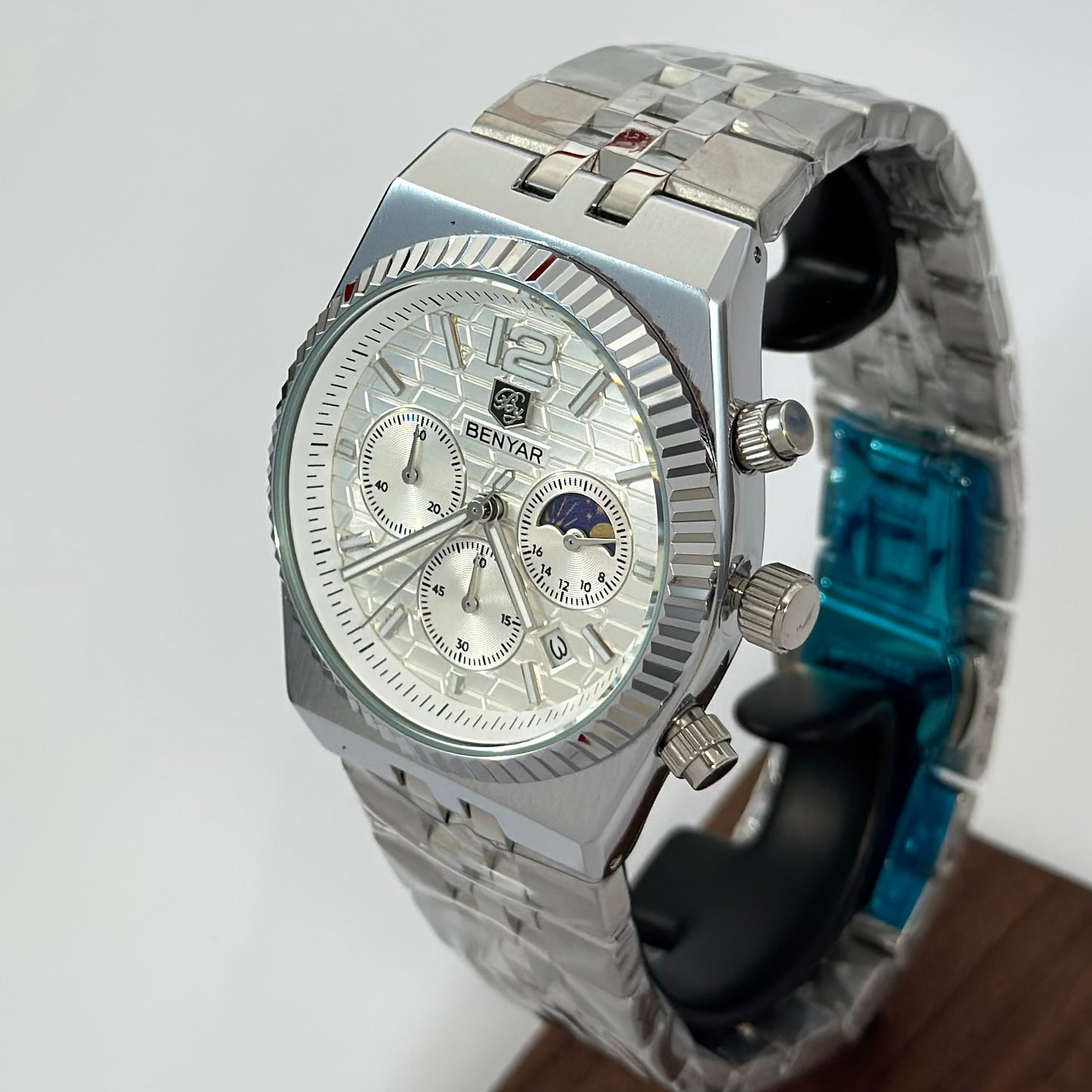 Reloj BENYAR Ejecutivo Cronógrafo White