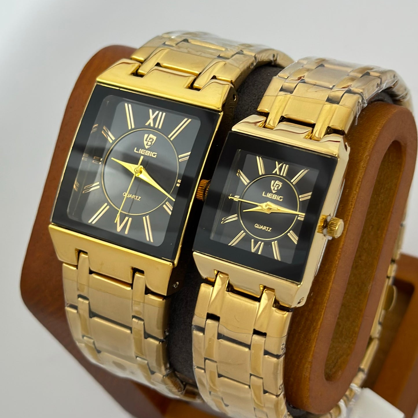 Reloj de Parejas LIEBIG Acero Inoxidable GoldBlack