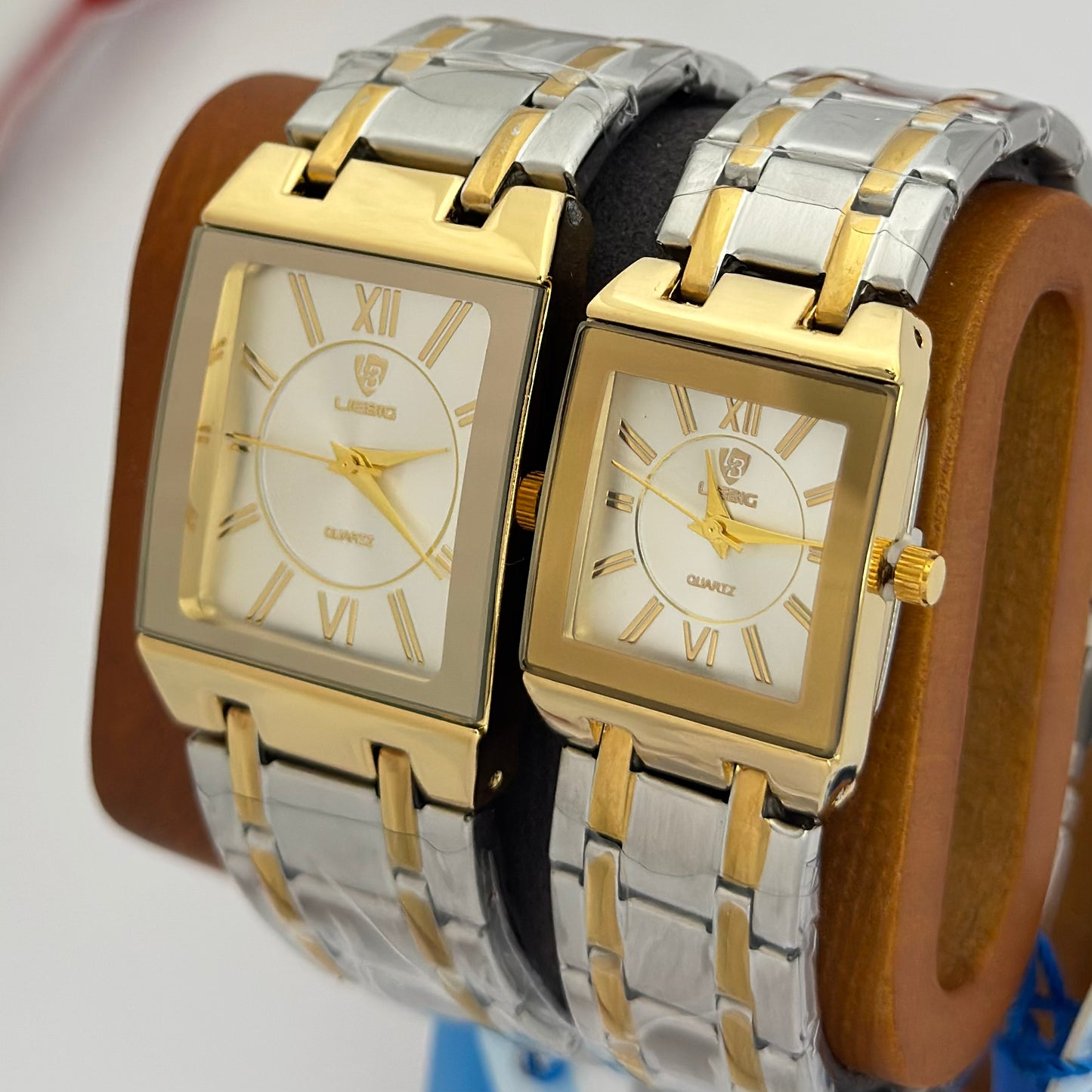 Reloj de Parejas LIEBIG Acero Inoxidable GoldWhite