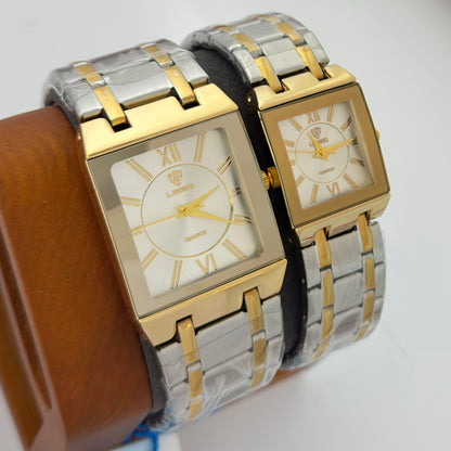 Reloj de Parejas LIEBIG Acero Inoxidable GoldWhite