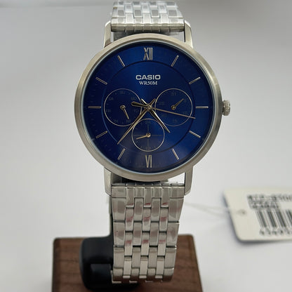 Reloj CASIO MTP-B300D-2AV Blue Design Original
