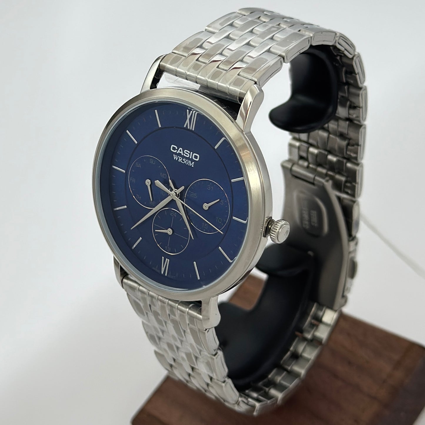 Reloj CASIO MTP-B300D-2AV Blue Design Original