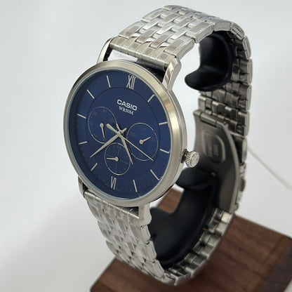 Reloj CASIO MTP-B300D-2AV Blue Design Original
