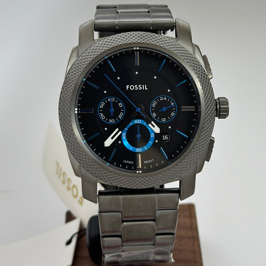Reloj FOSSIL Machine Chronograph Smoke Stainless 45mm FS4931
