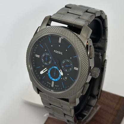 Reloj FOSSIL Machine Chronograph Smoke Stainless 45mm FS4931