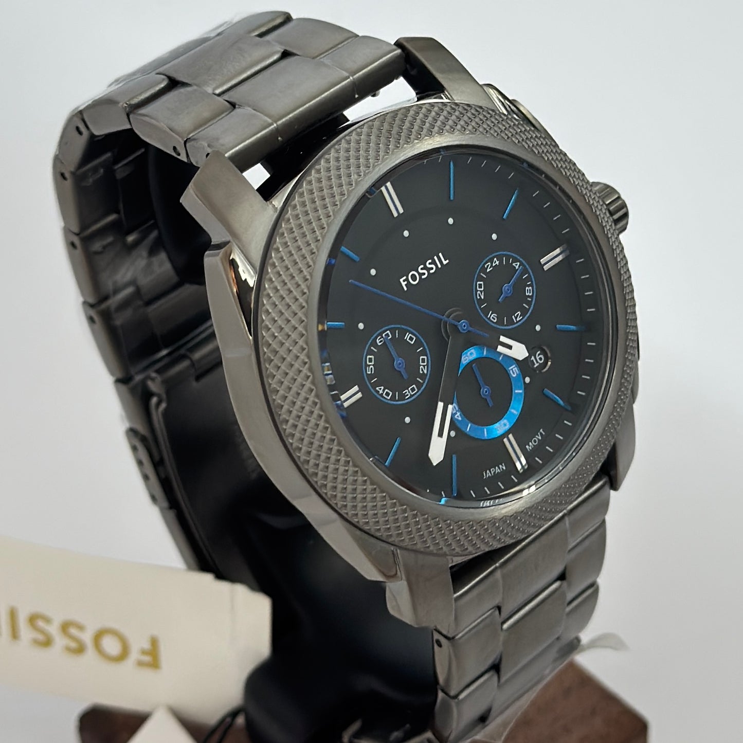 Reloj FOSSIL Machine Chronograph Smoke Stainless 45mm FS4931
