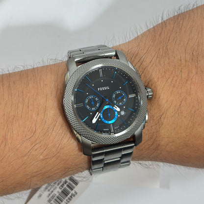 Reloj FOSSIL Machine Chronograph Smoke Stainless 45mm FS4931