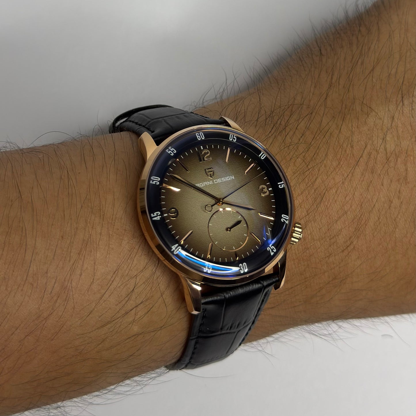 Reloj Automático PAGANI DESIGN Master Collection Two Seconds RoseBlack (PD1790)