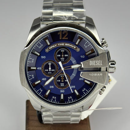 Reloj DIESEL Mega Chief Silver Blue DZ4417 51mm