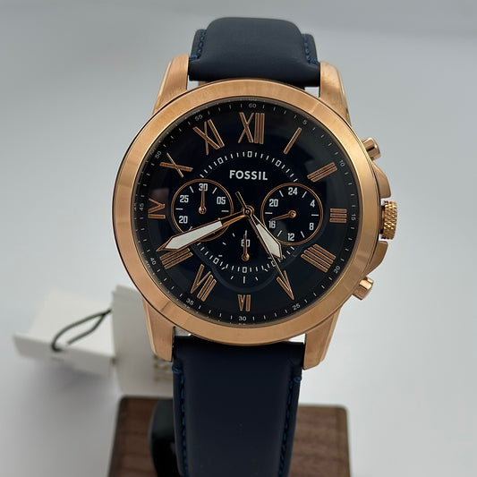 Reloj FOSSIL Grant Cuero Blue FS4835IE