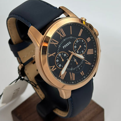 Reloj FOSSIL Grant Cuero Blue FS4835IE