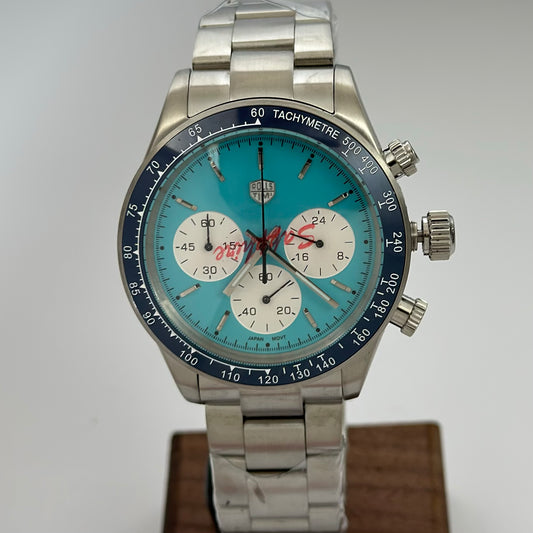 Reloj ROLLSTIMI Cronógrafo Daytona Turquesa